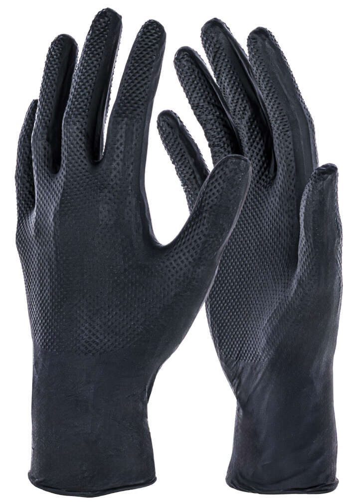 KERBL Einmalhandschuh X-Grip Black